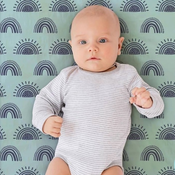 2 x Fitted Pack and Play Crib Sheets Baby Boy Girl - Picture 3 of 7